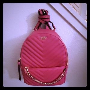 Victoria's Secret pink quilt back pack